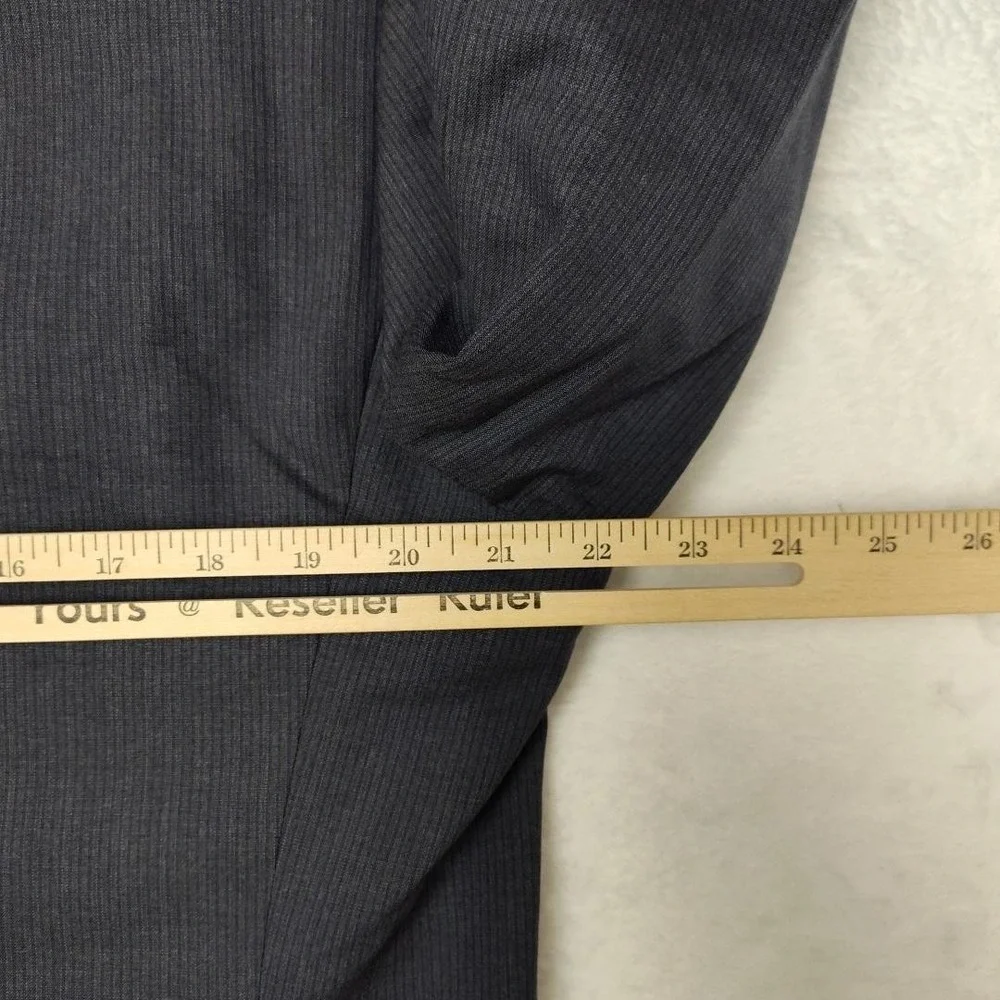 Canali Suit‎ Jacket Mens 52 42R Gray Pinstripe Wool 2 Button Blazer Made Italy